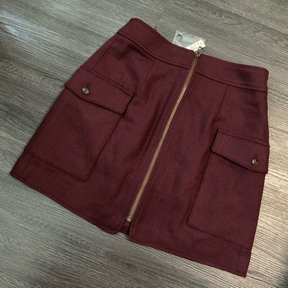 •NWT• Madewell Zip-front mini skirt - Picture 3 of 6